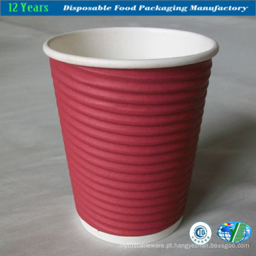 8oz / 12oz Ripple Paper Cup para bebidas quentes